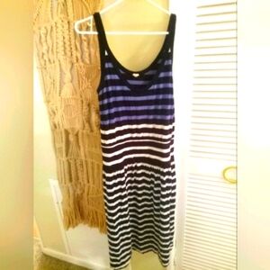 J. Crew striped scoop neck sleeveless dress